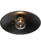 Meyda Lighting Toledo 39" Industrial Black Pendant Light With Clear Shade Glass