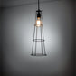 Meyda Lighting Tomato 6" Galvanized & Solar Black Golpe Pendant Light