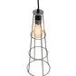 Meyda Lighting Tomato 6" Galvanized & Solar Black Golpe Pendant Light