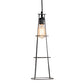 Meyda Lighting Tomato 6" Galvanized & Solar Black Golpe Pendant Light