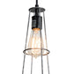 Meyda Lighting Tomato 6" Galvanized & Solar Black Golpe Pendant Light