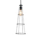 Meyda Lighting Tomato 6" Galvanized & Solar Black Golpe Pendant Light
