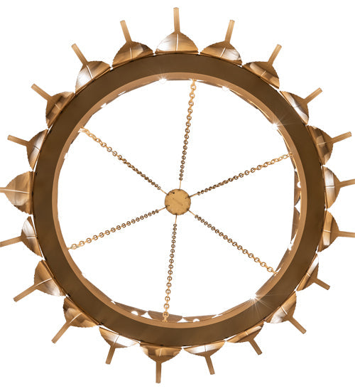 Meyda Lighting Tonga 65" 12-Light Gold Metallic Chandelier