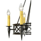 Meyda Lighting Topridge 33" 6-Light Timeless Bronze Chandelier With Ivory Faux Candlelight