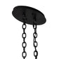 Meyda Lighting Topridge 43" 6-Light Textured Black Chandelier With Ivory Faux Candlelight