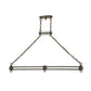 Meyda Lighting Topridge 62" 3-Light Timeless Bronze Island Pendant Light Hardware