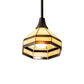 Meyda Lighting Topridge 8" Craftsman Brown Mini Pendant Light With Brown & Beige Shade Glass