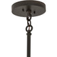 Meyda Lighting Topridge 8" Timeless Bronze Mini Pendant Light With Brown & Beige Stained Shade Glass
