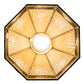 Meyda Lighting Topridge 8" Timeless Bronze Mini Pendant Light With Brown & Beige Stained Shade Glass