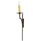 Meyda Lighting Torsade 10" 2-Light Gilded Tobacco Wall Sconce With Amber Faux Candlelight