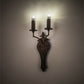 Meyda Lighting Torsade 195109 10" 2-Light Gilded Tobacco Wall Sconce