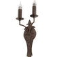 Meyda Lighting Torsade 195109 10" 2-Light Gilded Tobacco Wall Sconce