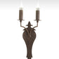 Meyda Lighting Torsade 195109 10" 2-Light Gilded Tobacco Wall Sconce