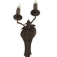 Meyda Lighting Torsade 195109 10" 2-Light Gilded Tobacco Wall Sconce