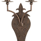 Meyda Lighting Torsade 195109 10" 2-Light Gilded Tobacco Wall Sconce