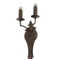 Meyda Lighting Torsade 195109 10" 2-Light Gilded Tobacco Wall Sconce