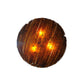 Meyda Lighting Torta 24" 2-Light Timeless Bronze Fused Inverted Pendant Light With Amber Shade Glass