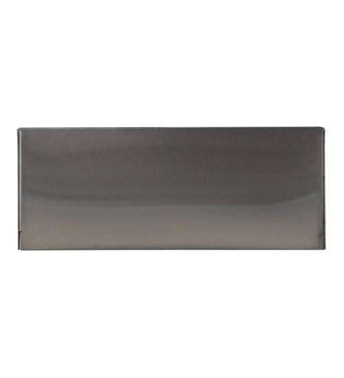 Meyda Lighting Tortuga Luna 10" LED Brushed Stainless Steel Wall Sconce With Orange Mist Shade