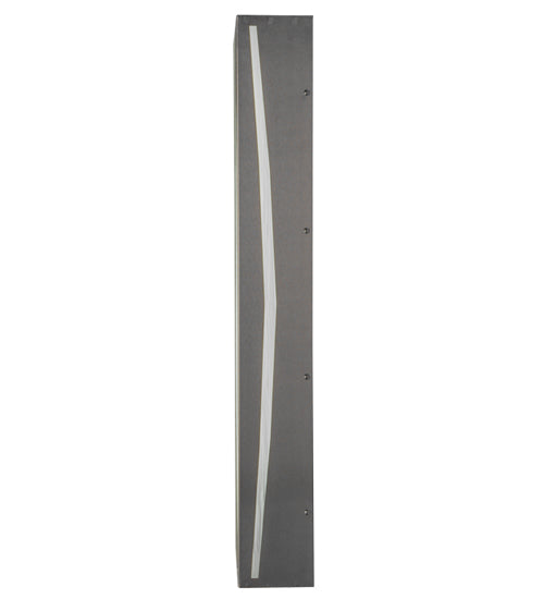Meyda Lighting Tortuga Luna 10" LED Brushed Stainless Steel Wall Sconce With Orange Mist Shade