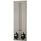 Meyda Lighting Tortuga Luna 10" LED Brushed Stainless Steel Wall Sconce With Orange Mist Shade