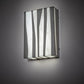 Meyda Lighting Tortuga Luna 10" LED Old Silver Wall Sconce With Whitestone Idalight Shade Glass