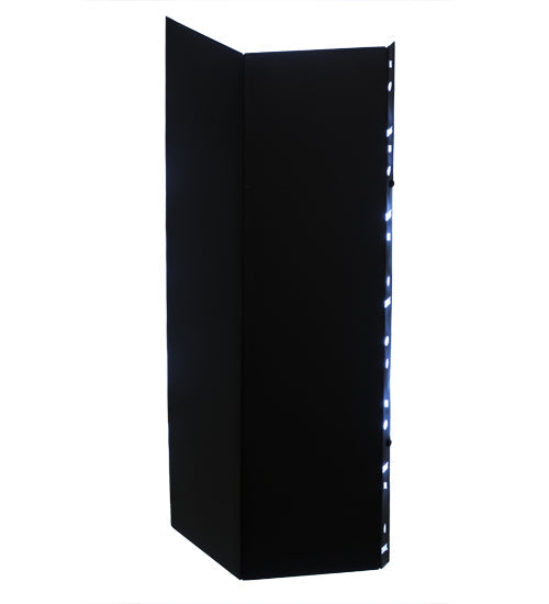 Meyda Lighting Tortuga Luna 10" LED Solar Black Wall Sconce