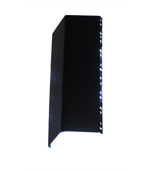 Meyda Lighting Tortuga Luna 10" LED Solar Black Wall Sconce