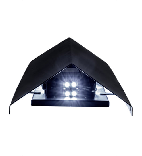 Meyda Lighting Tortuga Luna 10" LED Solar Black Wall Sconce
