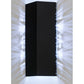 Meyda Lighting Tortuga Luna 10" LED Solar Black Wall Sconce