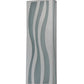 Meyda Lighting Tortuga Luna 10" LED Stainless Steel Wall Sconce With Mist Frosted Shade Glass
