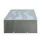 Meyda Lighting Tortuga Luna 10" LED Stainless Steel Wall Sconce With Mist Frosted Shade Glass