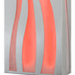 Meyda Lighting Tortuga Luna 10" LED Stainless Steel Wall Sconce With Mist Frosted Shade Glass