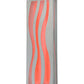 Meyda Lighting Tortuga Luna 10" LED Stainless Steel Wall Sconce With Mist Frosted Shade Glass