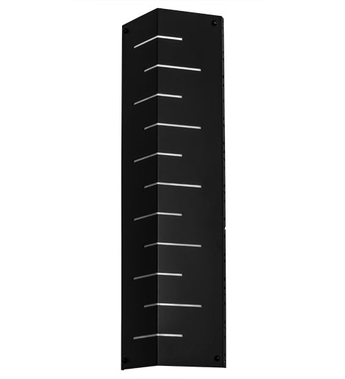 Meyda Lighting Tortuga Luna 12" LED Textured Black Wall Sconce