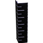 Meyda Lighting Tortuga Luna 12" LED Textured Black Wall Sconce
