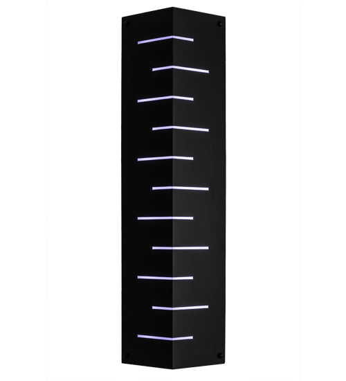 Meyda Lighting Tortuga Luna 12" LED Textured Black Wall Sconce