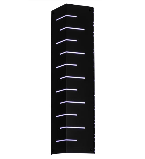 Meyda Lighting Tortuga Luna 12" LED Textured Black Wall Sconce