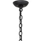 Meyda Lighting Toscano 28" 8-Light Textured Black Chandelier With Ivory Faux Candlelight