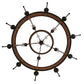 Meyda Lighting Toscano 48" 15-Light 2-Tier Cafe Noir Natural Rust Chandelier With Amber Faux Candlelight