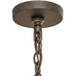 Meyda Lighting Toscano 48" 15-Light 2-Tier Gilded Tobacco Chandelier With Ivory Faux Candlelight