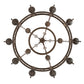 Meyda Lighting Toscano 48" 15-Light 2-Tier Gilded Tobacco Chandelier With Ivory Faux Candlelight