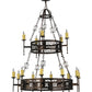 Meyda Lighting Toscano 48" 15-Light 2-Tier Mahogany Bronze Chandelier