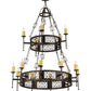 Meyda Lighting Toscano 48" 15-Light 2-Tier Mahogany Bronze Chandelier