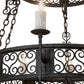 Meyda Lighting Toscano 48" 15-Light 2-Tier Smoke Chandelier With White Faux Candlelight
