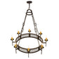 Meyda Lighting Toscano 48" 8-Light Copper Rust Chandelier