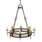 Meyda Lighting Toscano 48" 8-Light Copper Rust Chandelier