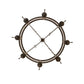 Meyda Lighting Toscano 48" 8-Light Copper Rust Chandelier With Ivory Faux Candlelight