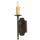 Meyda Lighting Toscano 5" Cajun Spice Textured Wall Sconce With Ivory Faux Candlelight