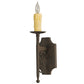 Meyda Lighting Toscano 5" Cajun Spice Textured Wall Sconce With Ivory Faux Candlelight