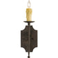 Meyda Lighting Toscano 5" Cajun Spice Textured Wall Sconce With Ivory Faux Candlelight